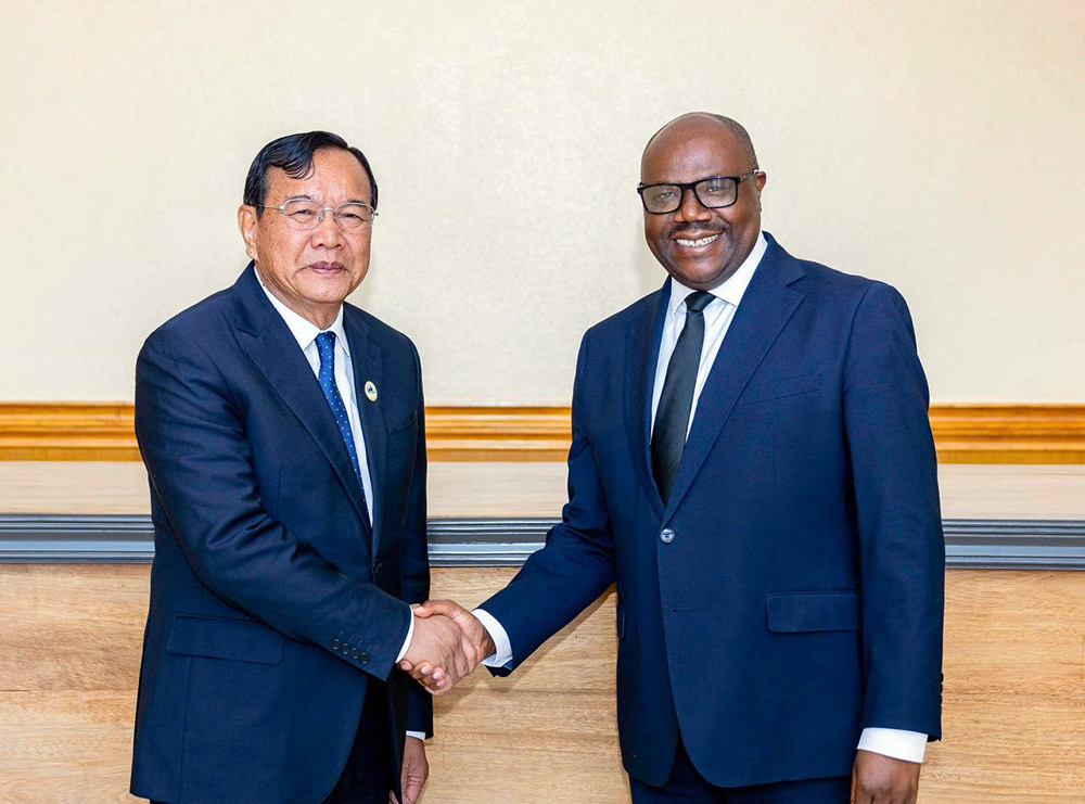 DPM Prak Sokhonn Meets with Rwandan Prime Minister